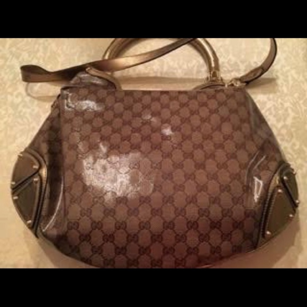 Gucci Crystal Monogram Indy Handbag - Picture 3 of 6